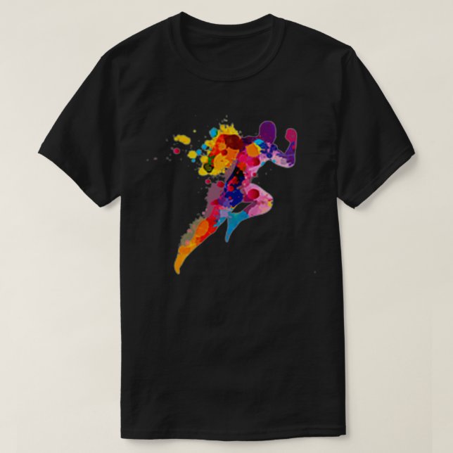 Running Runner  Track & Field  T Shirt (Design framsida)
