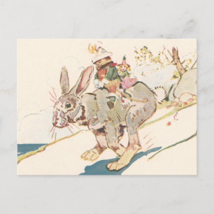 Running Snowshoe Hare Vykort