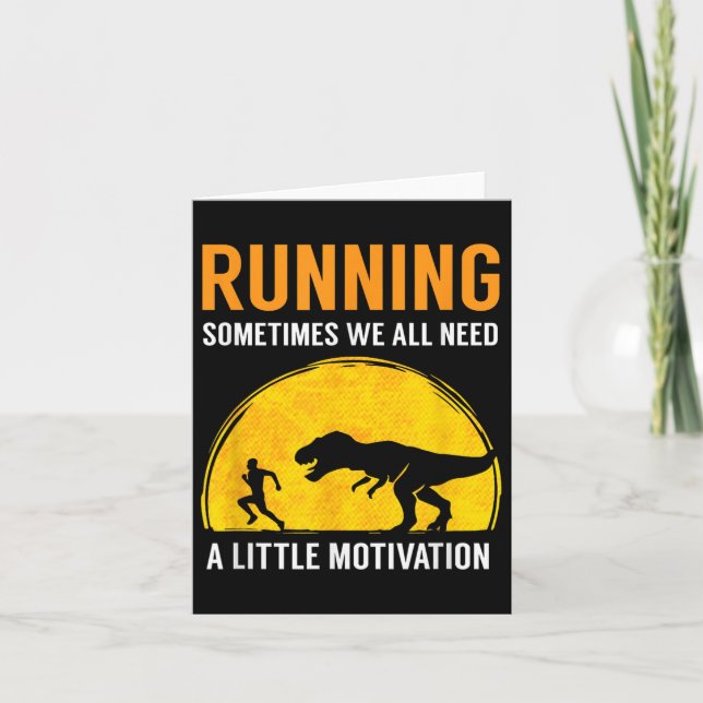 Running Sometimes We All Need A Little Motivation  Kort (Framsida)