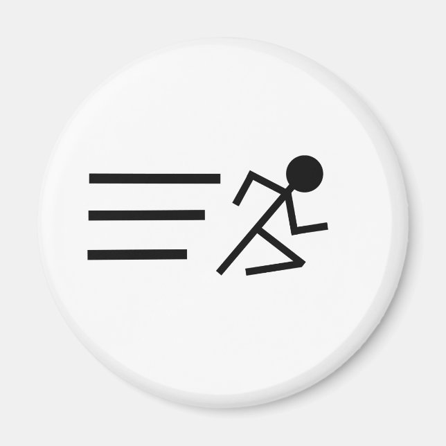 Running Stickman Magnet (Framsidan)