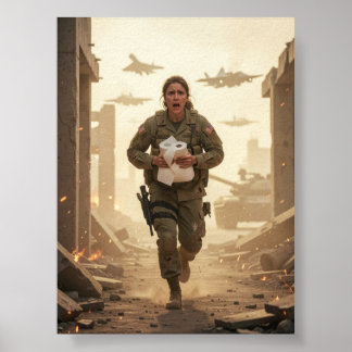 Running Through Ruin and Resolve Affisch