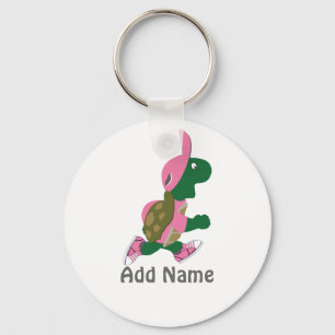 Running Turtle Personalize Nyckelring