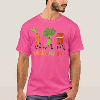 Running Vegetables Carrot Broccoli Pepper Runner T Shirt