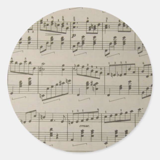 Running Waltz Stickers Runt Klistermärke (Framsida)