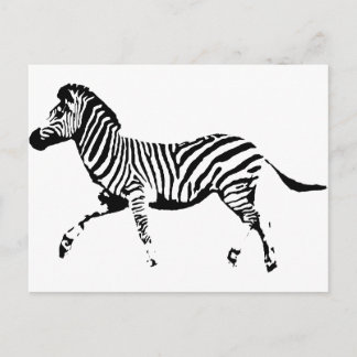 Running Zebra Vykort