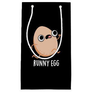 Runny Egg Funny Food Pun Mörk BG