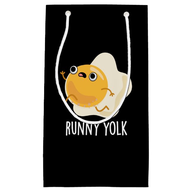 Runny Yolk Funny Food Egg Pun Mörk BG (Framsidan)