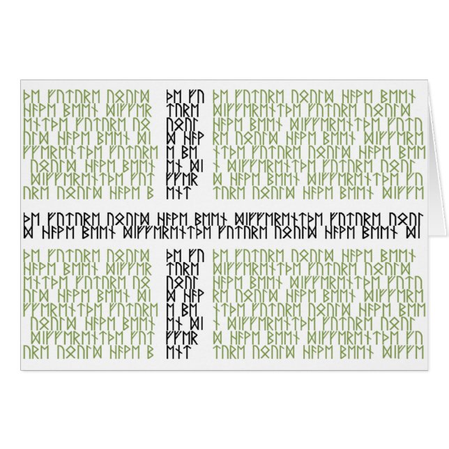 Runor för Vinland flaggaw - kort (Framsidan Horizontal)