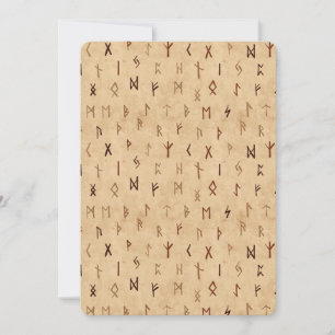 Runor Platt Greeting Card Inbjudningar