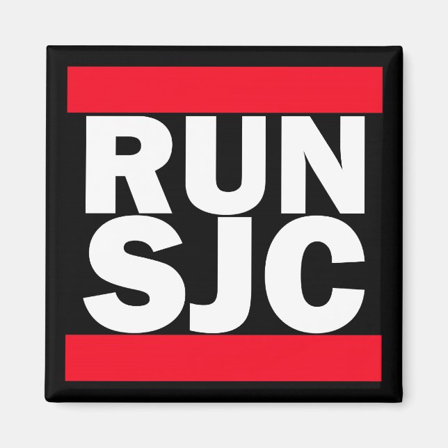 runSJCblk Magnet (Framsidan)