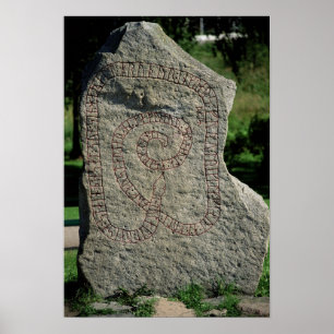Runsten utanför det Gripsholm slottet Poster