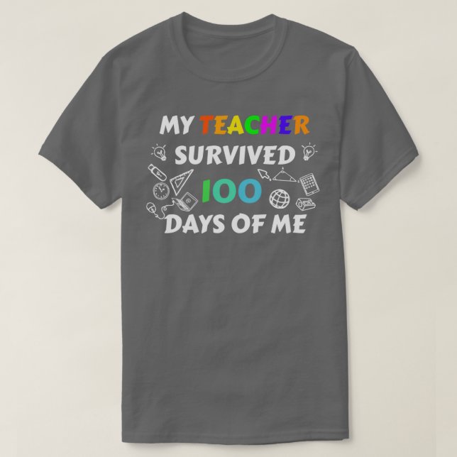 Runt 100 dagar i skolan t shirt (Design framsida)