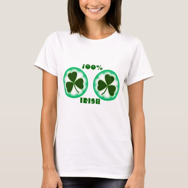 Runt 100 % IRISH Dam T-Shirt (Framsida)