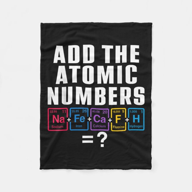 Runt 67 Sju minnesmatchande Inslag Periodisk Fleecefilt (Framsidan)