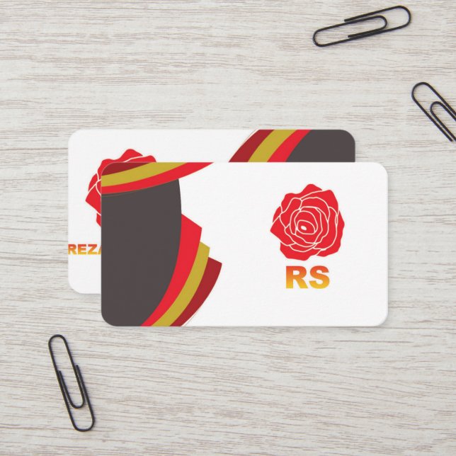 Runt affärskort visitkort (Fram/Back In Situ)