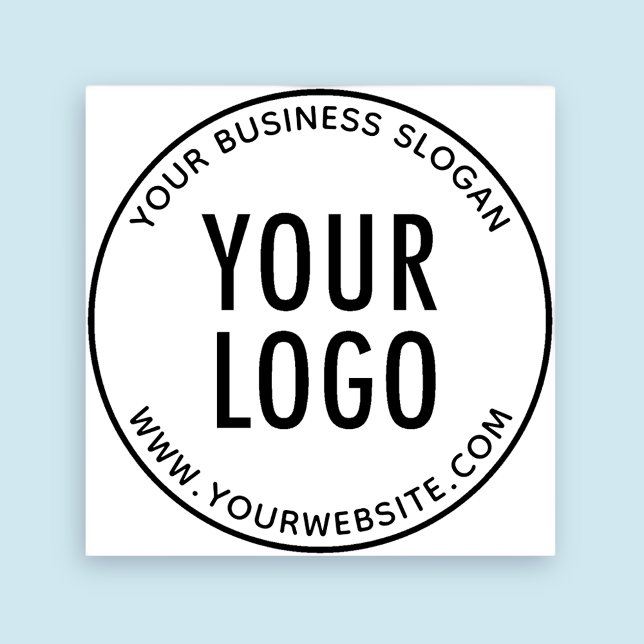 Runt Anpassningsbar Rubber Frimärke med din företa Stämpel (MISOOK Round Rubber Stamp with Logo)