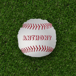 Runt Baseball Dekorativ kudde