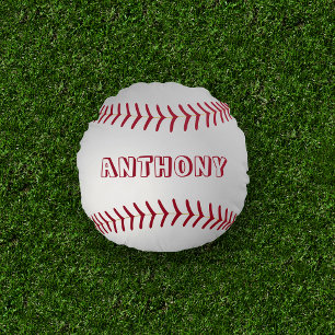 Runt Baseball Dekorativ kudde