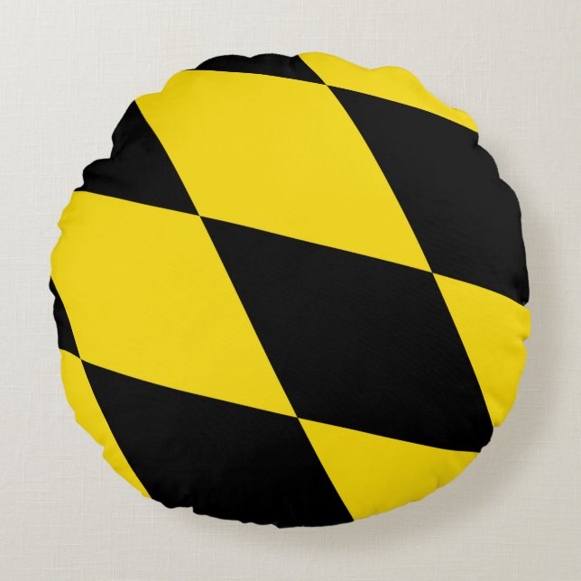 Runt Dekorativ kudde med flagga München (Framsidan)