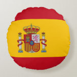 Runt Dekorativ kudde med flagga Spanien<br><div class="desc">Lägg till en fläck av färg och kulturområde i din livsmiljö med vår runda dekorativ kudde, med flagga av Spanien! Dekorativ kudde, som är uppgjort med stor noggrannhet, är mer än bara ett dekorativt tillbehör, det är ett firande i Spaniens pulserande arv och traditioner av rik. Konstruktionen för att fånga...</div>