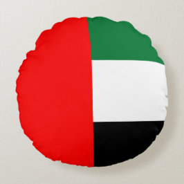 Runt Dekorativ kudde med flagga UAE