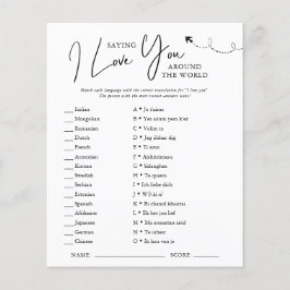 Runt hela världen | Bröllopsdusch spel