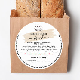 Runt indianas brödstucksetiketter för maträtt klistermärke