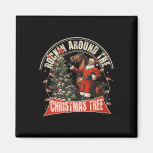 Runt jultomten Cowboytrumpen vi Magnet