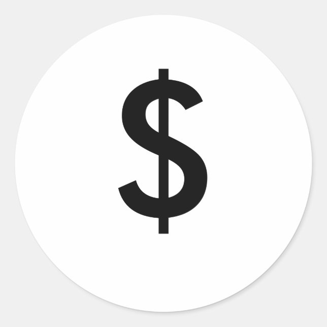 $ RUNT KLISTERMÄRKE (Framsida)