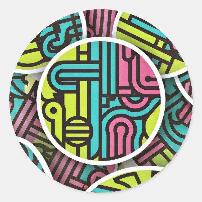 runt klistermärke (Framsida)