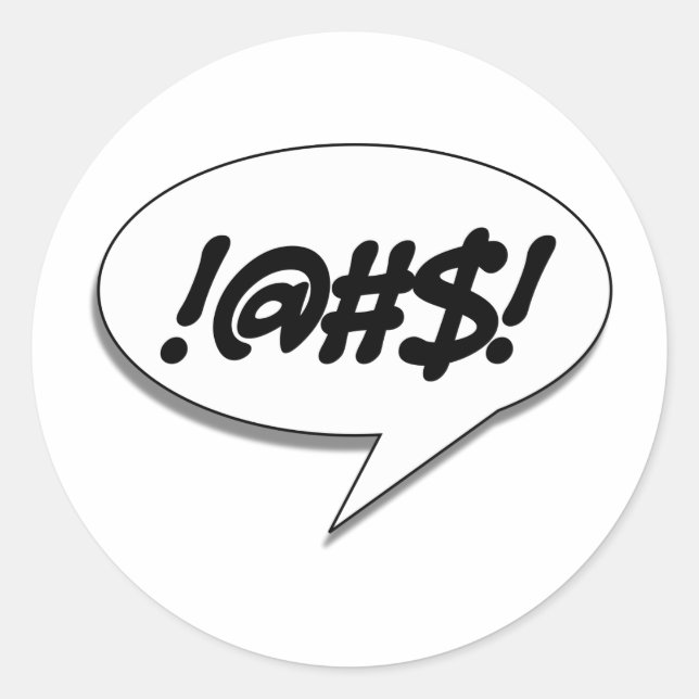 !@#$! RUNT KLISTERMÄRKE (Framsida)