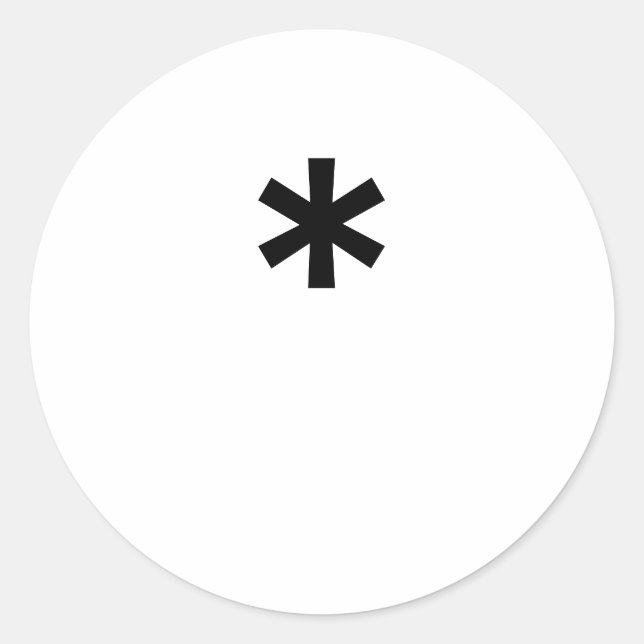 * RUNT KLISTERMÄRKE (Framsida)