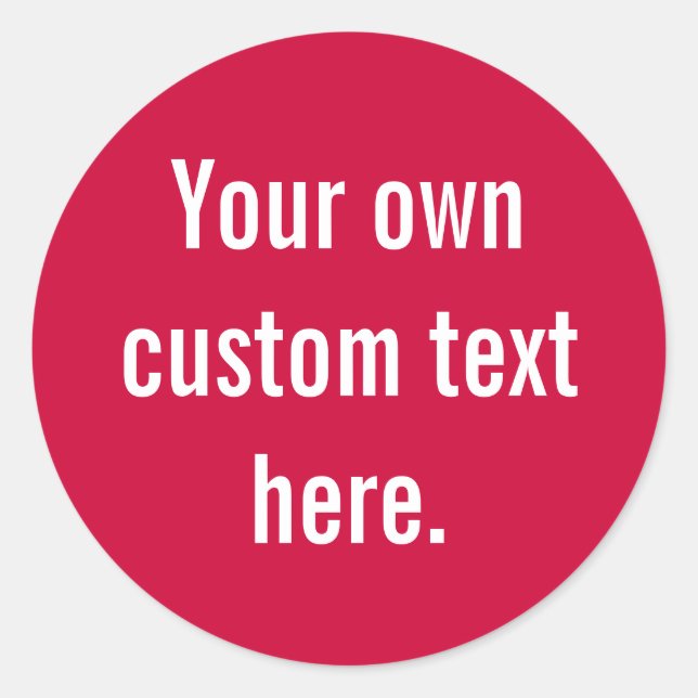 Runt klistermärke (Framsida)