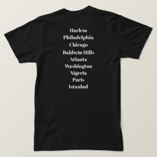 "runt kvarteret, runt världen," HWM T Shirt