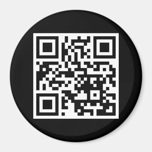 Runt magnet för endast QR-kod