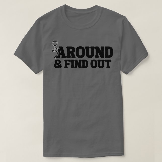 Runt och ta reda på 1 t shirt (Design framsida)