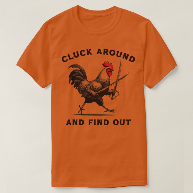 Runt och ta reda på t shirt (Design framsida)