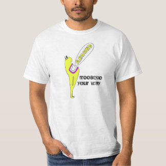 Runt om den Monsteround T-tröja (vit/Svart-Gult) Tee Shirt