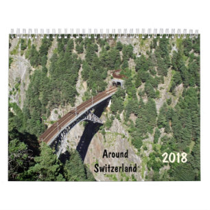 runt om den Schweitz 2018 kalendern Kalender