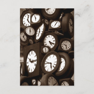 Runt om &Möhippan Clock Blue Buttercrm Inv. Inbjudningar