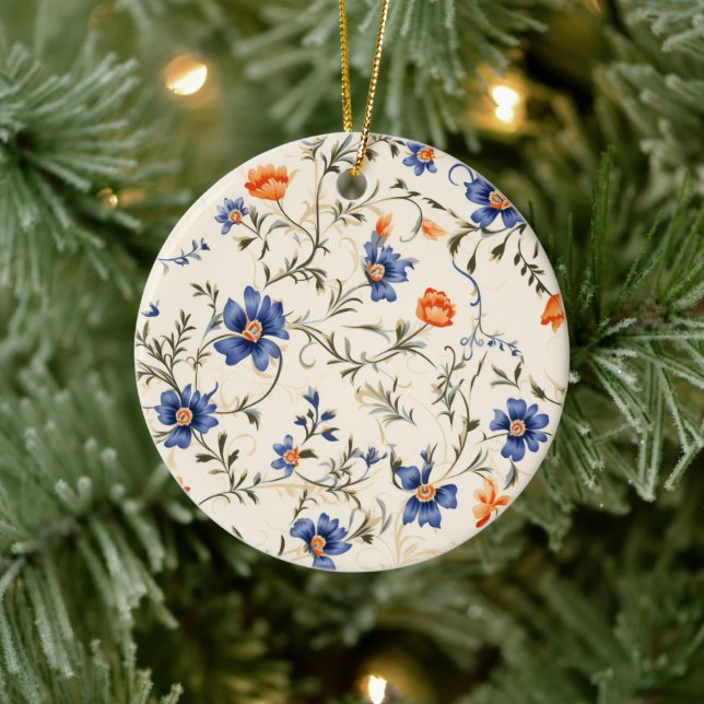Runt ornament med en gyllene sträng (Träd)
