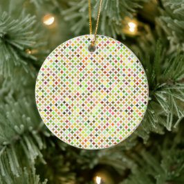 Runt ornament med geometriskt mönster