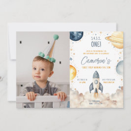 Runt Resa vid Sol-Födelsedagsfesten Inbjudningar