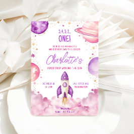 Runt Resa vid Sol-Födelsedagsfesten Inbjudningar