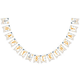 Runt Resa vid Sol-Födelsedagsfesten Vimplar