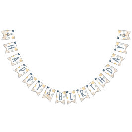 Runt Resa vid Sol-Födelsedagsfesten Vimplar