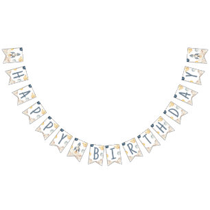 Runt Resa vid Sol-Födelsedagsfesten Vimplar