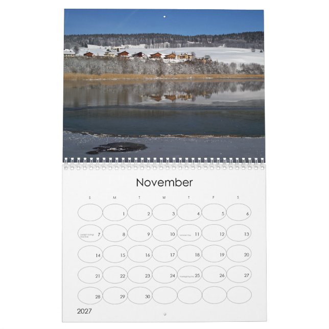 runt Schweiz 2024 Kalender (Nov 2027)