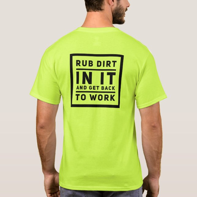 Runt smuts i den t shirt (Baksida)