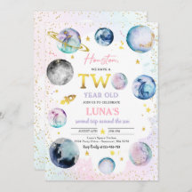 Runt Sol vid rymdens Födelsedagsfest andra Resa